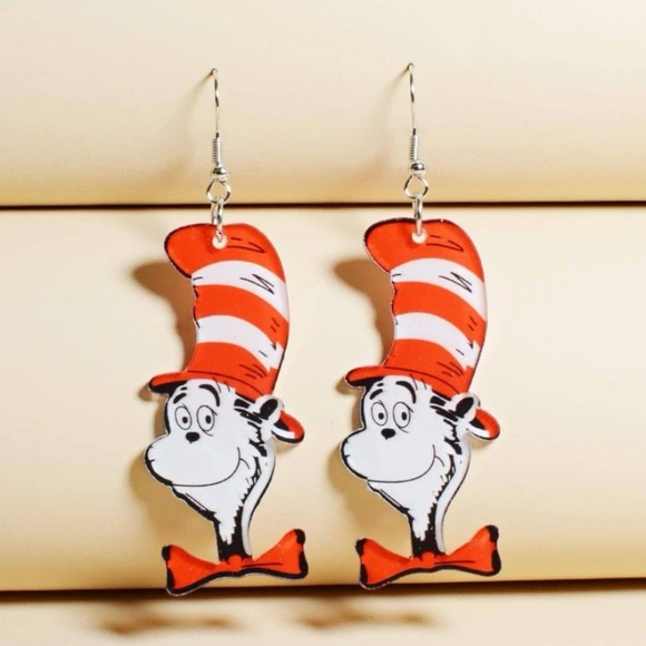 Dr. Seuss Resin Earrings - Picture 2 of 7